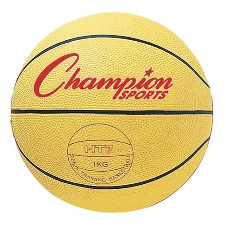 CHAMPION SPORTS Champion Sports HT74 29.5 in. Weighted Basketball Trainer; Yellow - 4.5 lbs HT74